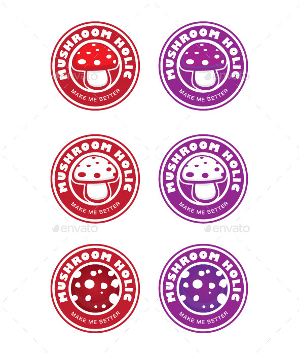 GraphicRiver Mushroom Labels 9164178 GraphicRiver Mushroom Labels 9164178
