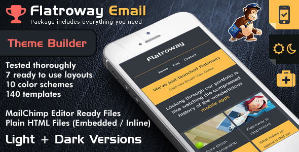 Responsive Email Template FlatroWay - Metro & Flat