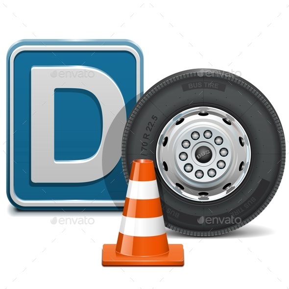 GraphicRiver Vector Driving School Category D 9166026 GraphicRiver Vector Driving School Category D 9166026