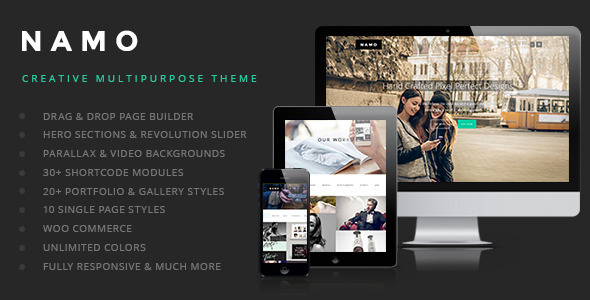 NAMO - Creative Multi-Purpose Wordpress Theme - Creative WordPress