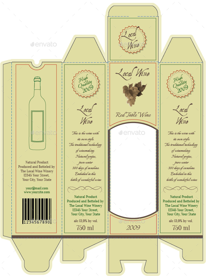 Download Wine Bottle Package And Bottle Labels by intro-logo ...