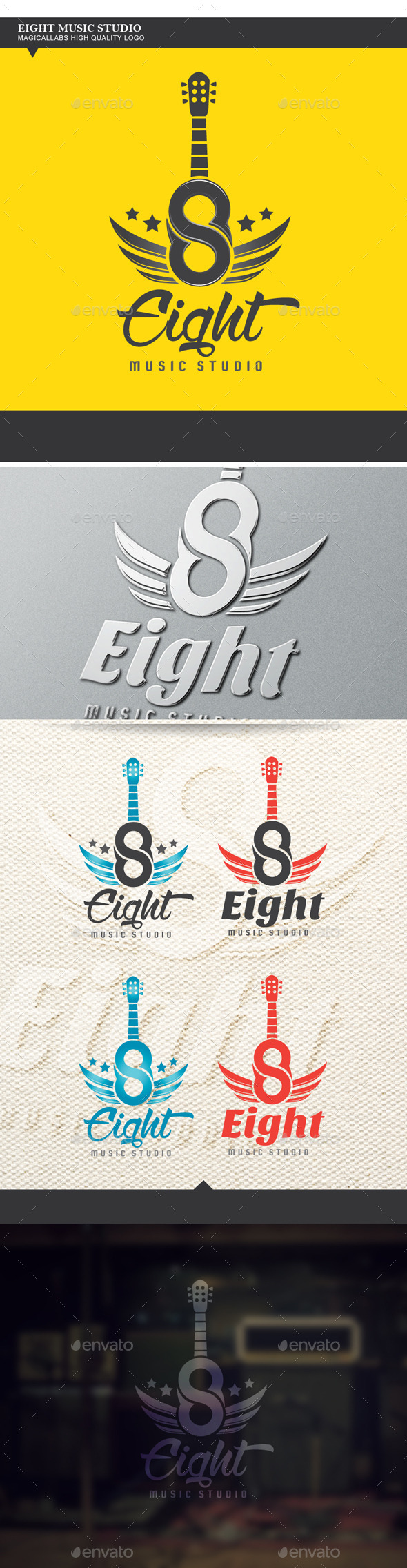 GraphicRiver Eight Music Studio Logo 9167518 GraphicRiver Eight Music Studio Logo 9167518
