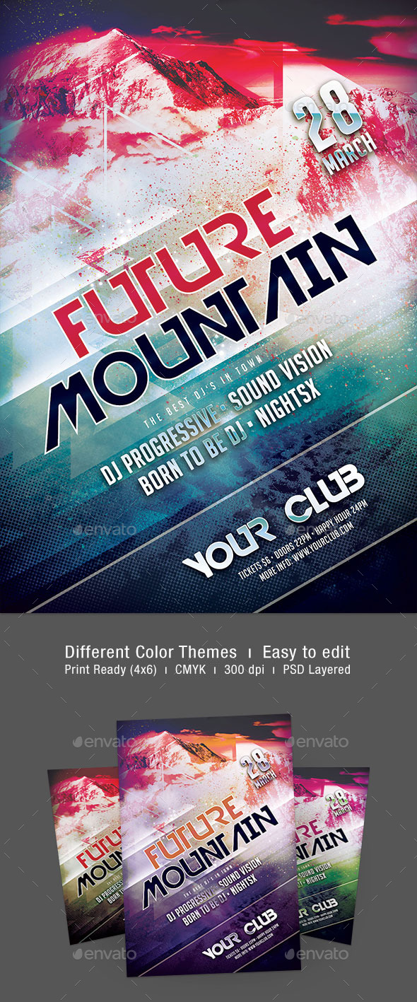 Future Mountain Flyer - Clubs & Parties Events