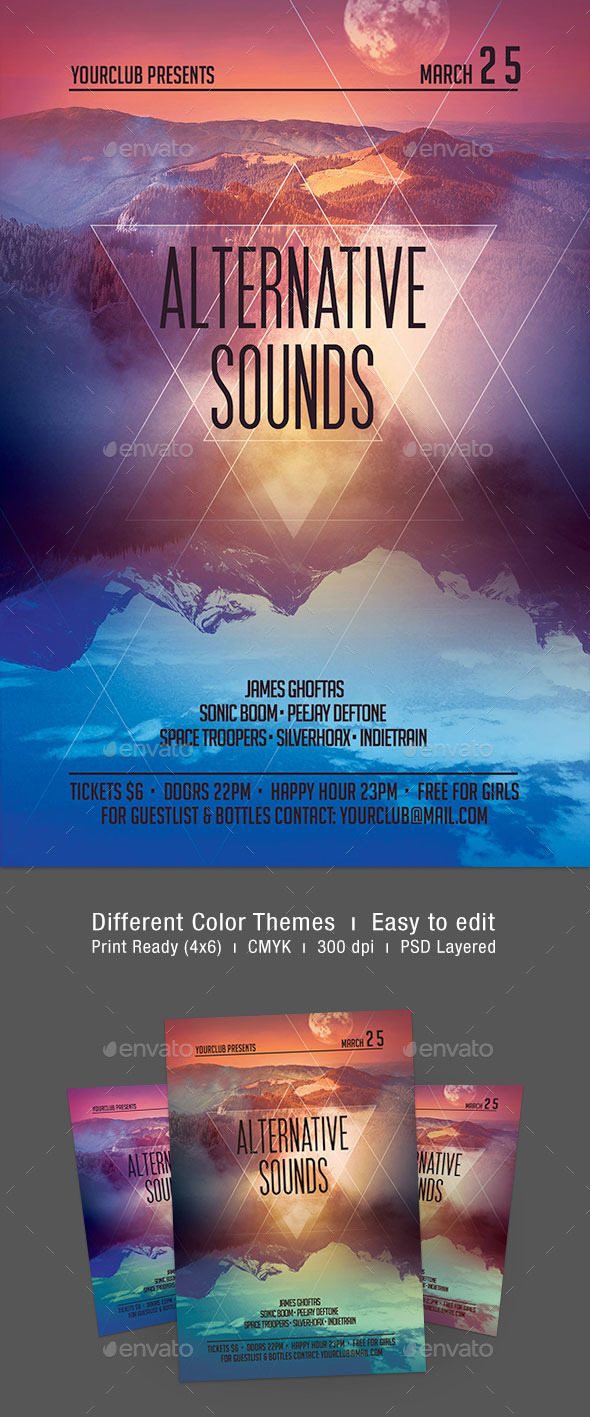 Alternative Sounds Flyer - Concerts Events