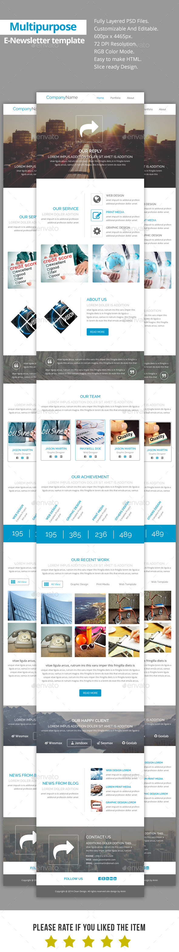 Reply-Multipurpose E-Newsletter Template Reply-Multipurpose E-Newsletter Template