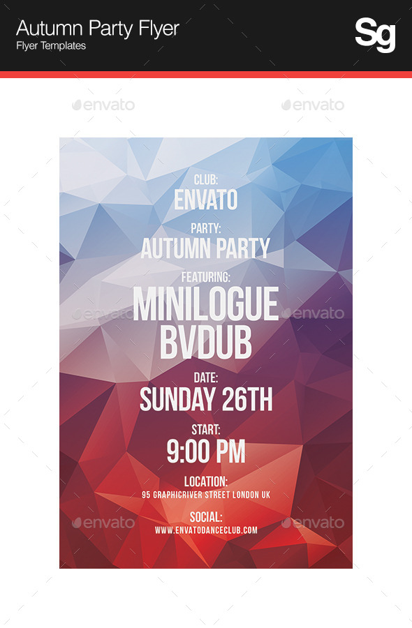 GraphicRiver Autumn Party Flyer 9157279 GraphicRiver Autumn Party Flyer 9157279