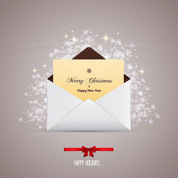 GraphicRiver Envelope and Greeting Card Merry Christmas 9170672 GraphicRiver Envelope and Greeting Card Merry Christmas 9170672