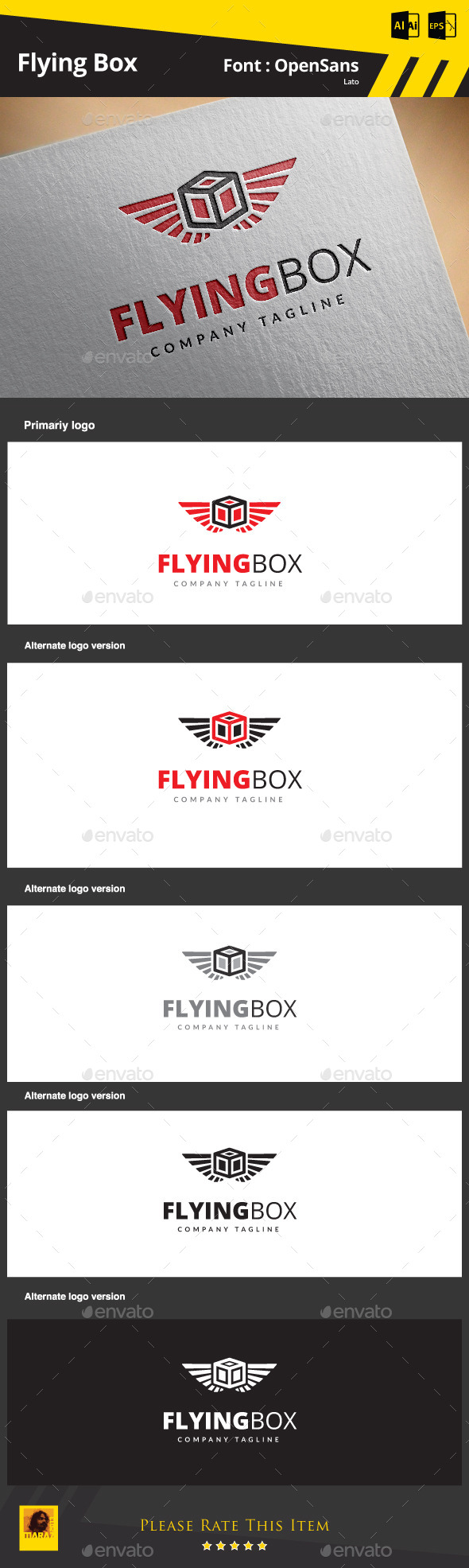 GraphicRiver Flying Box 9170817 GraphicRiver Flying Box 9170817