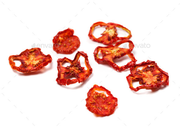 Dried slices of tomato. Selective focus (Misc) Photo Download