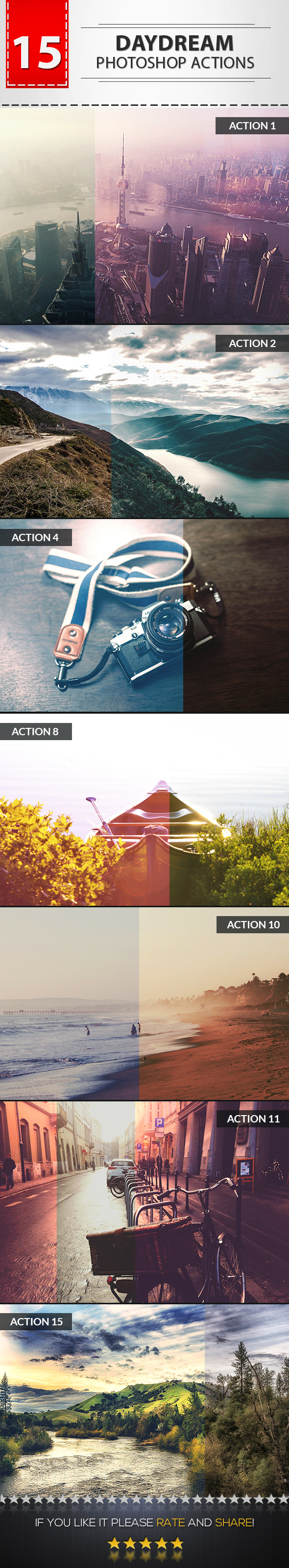 GraphicRiver 15 Daydream Photoshop Actions 9174959 GraphicRiver 15 Daydream Photoshop Actions 9174959