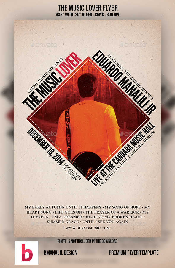GraphicRiver The Music Lover Flyer 9175011 GraphicRiver The Music Lover Flyer 9175011
