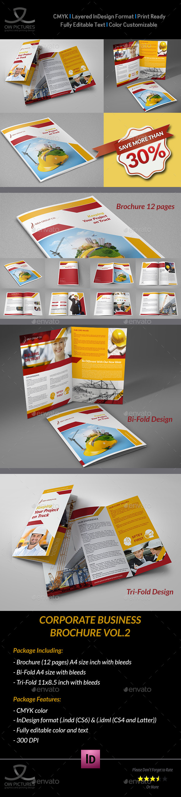 Construction Company Brochure Bundle Vol.2 (Corporate)