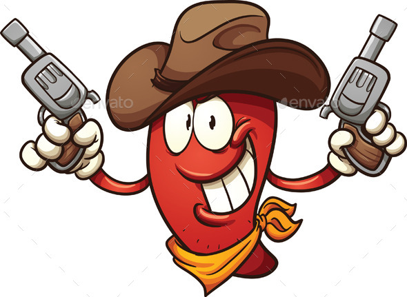 GraphicRiver Cowboy Chili Pepper 9177349 GraphicRiver Cowboy Chili Pepper 9177349