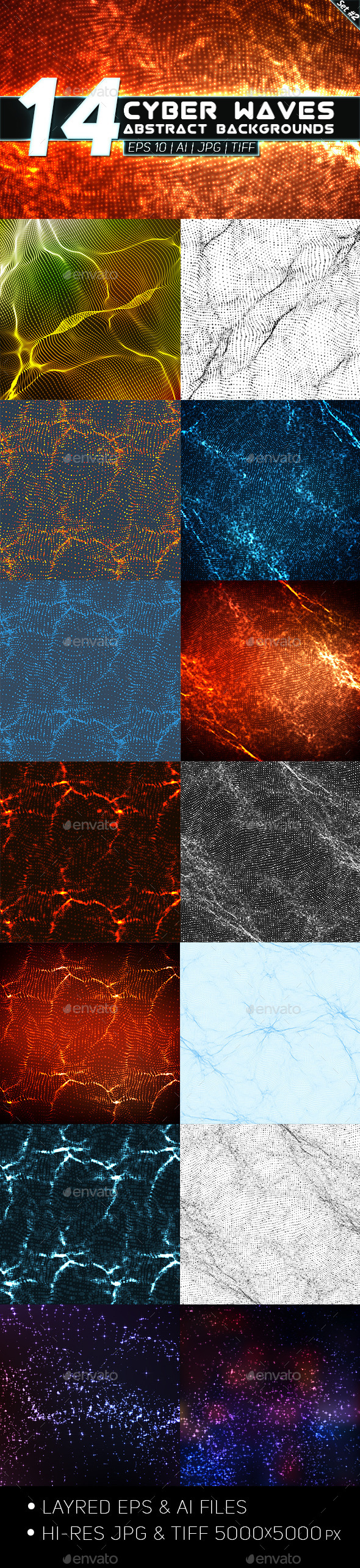 GraphicRiver 14 Abstract Cyber Waves Backgrounds Set 2 9177433 GraphicRiver 14 Abstract Cyber Waves Backgrounds Set 2 9177433