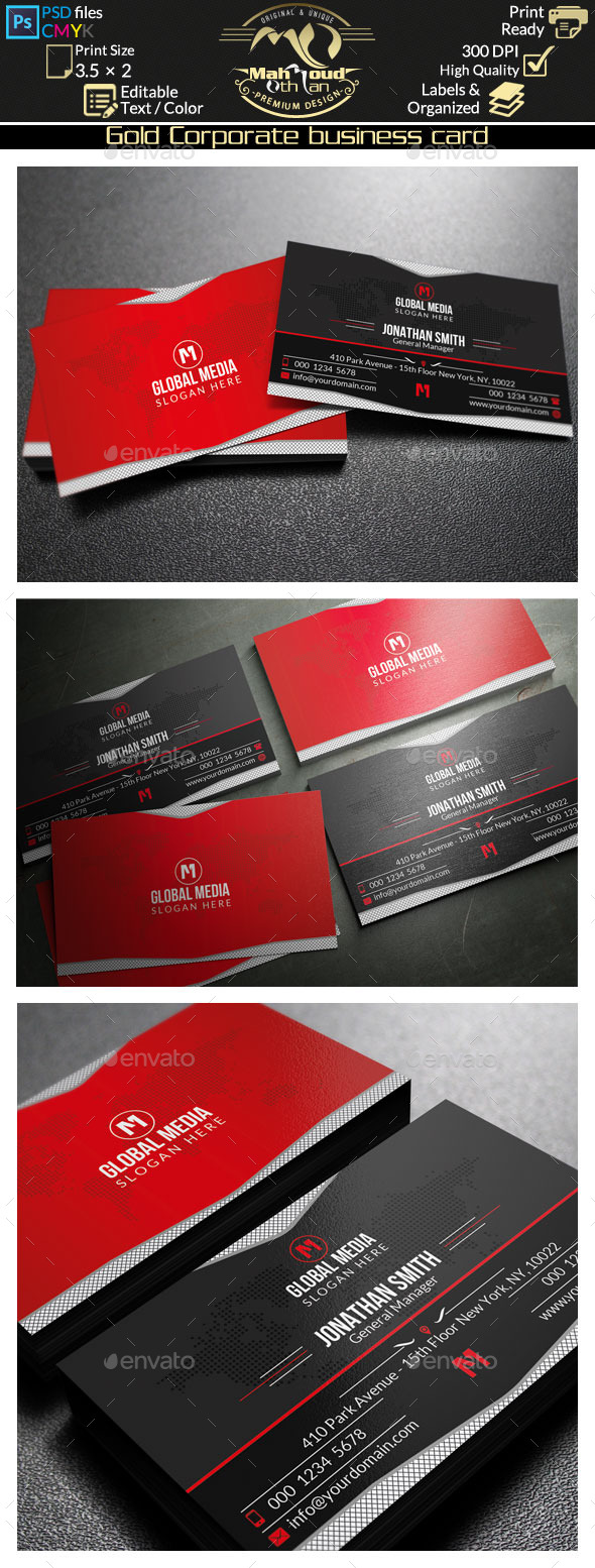 GraphicRiver Corporate Business Card 9177572 GraphicRiver Corporate Business Card 9177572