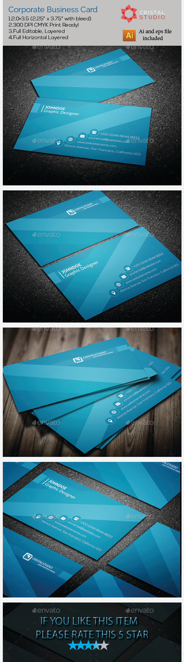 GraphicRiver Corporate Business Card 9177754 GraphicRiver Corporate Business Card 9177754