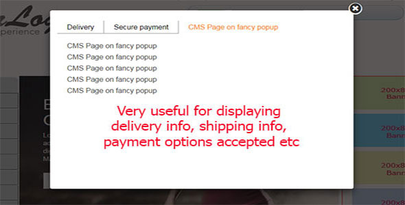 Prestashop Module : Multiple CMS page on Popup