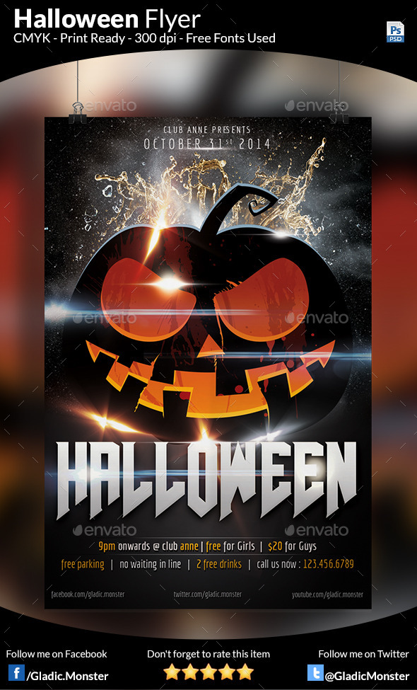 Halloween Party Flyer (Clubs & Parties)