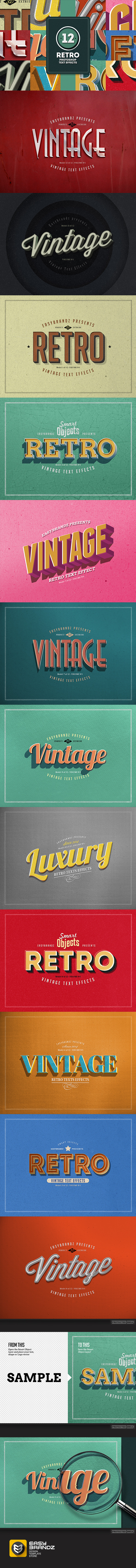 GraphicRiver Retro Text Effects Vol.01 9178594 GraphicRiver Retro Text Effects Vol.01 9178594