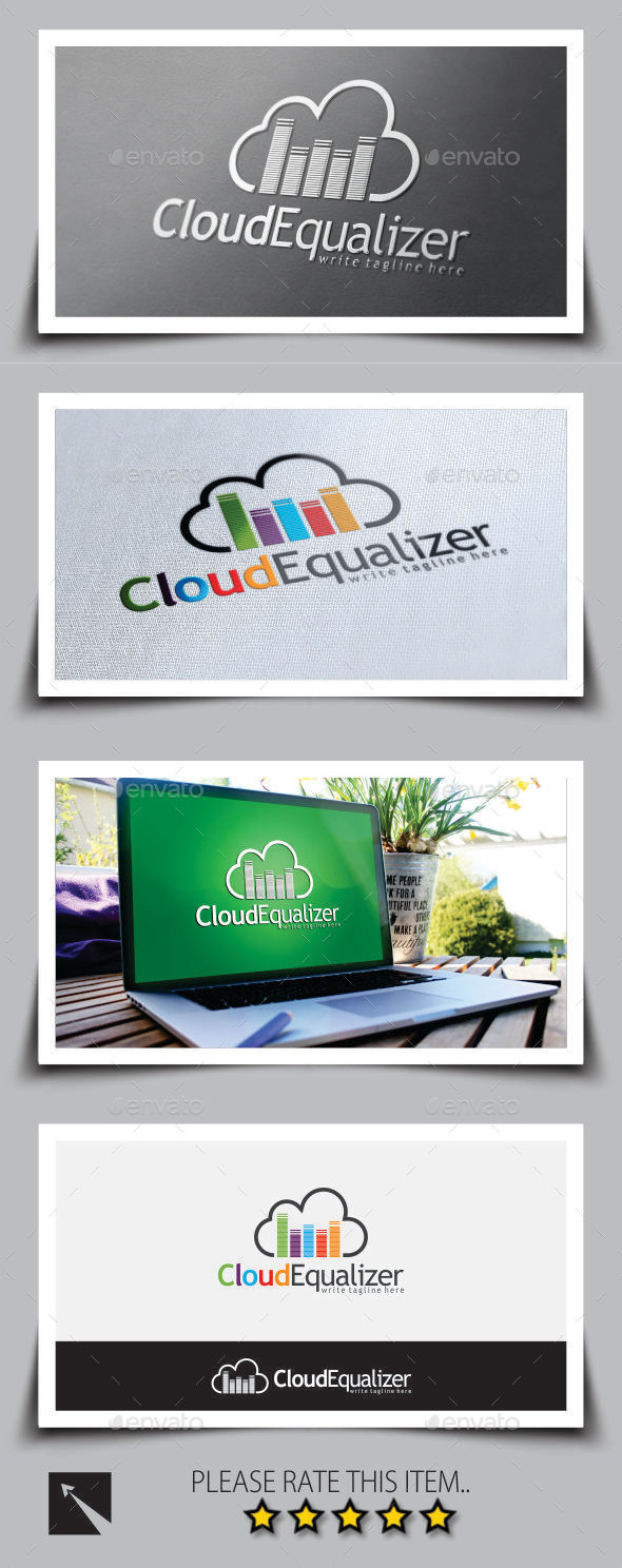 GraphicRiver Music Equalizer Cloud Logo Template 9180171 GraphicRiver Music Equalizer Cloud Logo Template 9180171