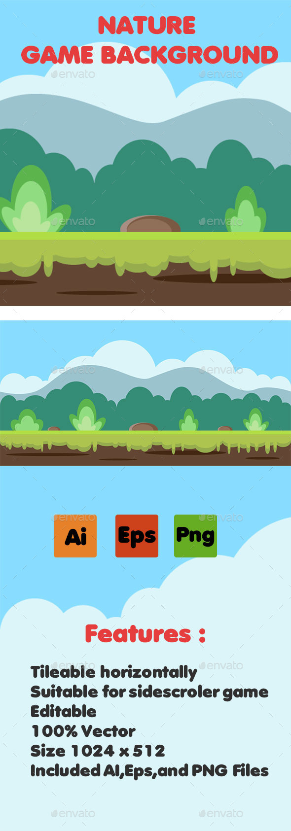 GraphicRiver Nature Game Background 03 9182820 GraphicRiver Nature Game Background 03 9182820