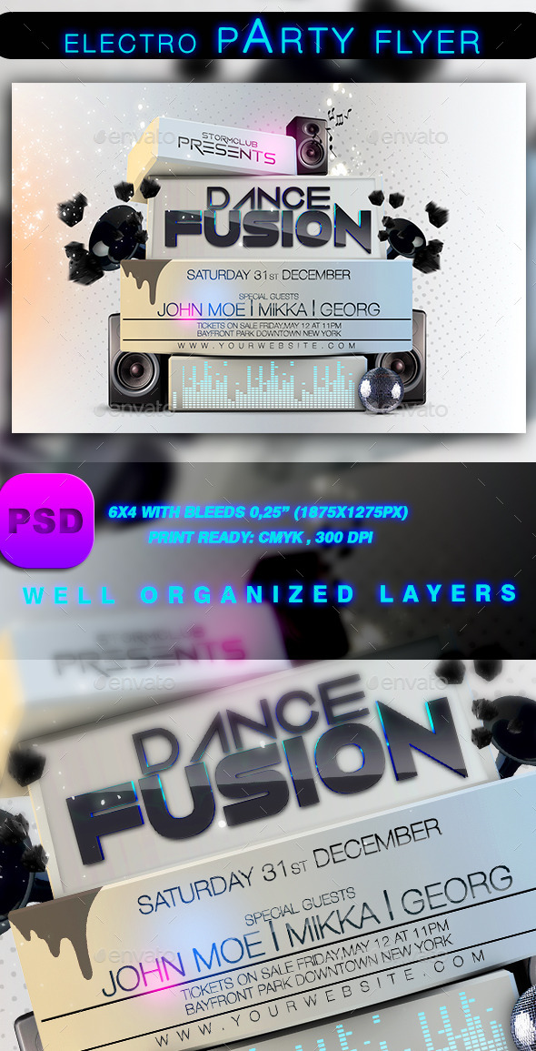 GraphicRiver Electro Party Flyer 9183596 GraphicRiver Electro Party Flyer 9183596