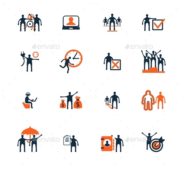 GraphicRiver Business People Icons Management Human Resources 9092513 GraphicRiver Business People Icons Management Human Resources 9092513
