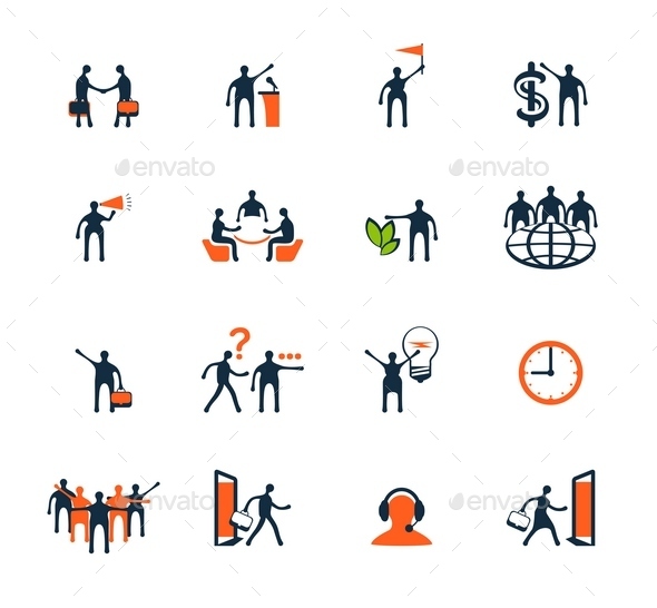 GraphicRiver Business People Icons Management Human Resources 9092406 GraphicRiver Business People Icons Management Human Resources 9092406