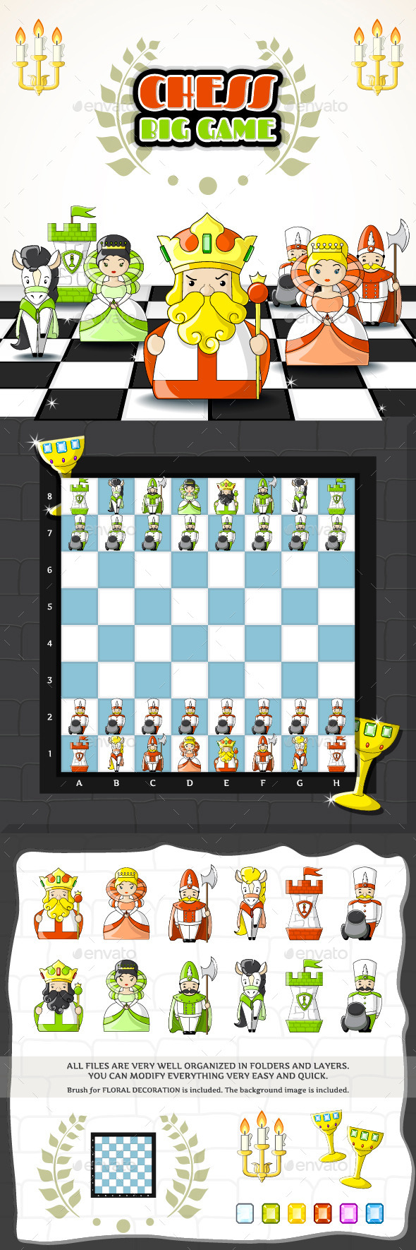 2D Cute Chess Game Kit 2D Cute Chess Game Kit