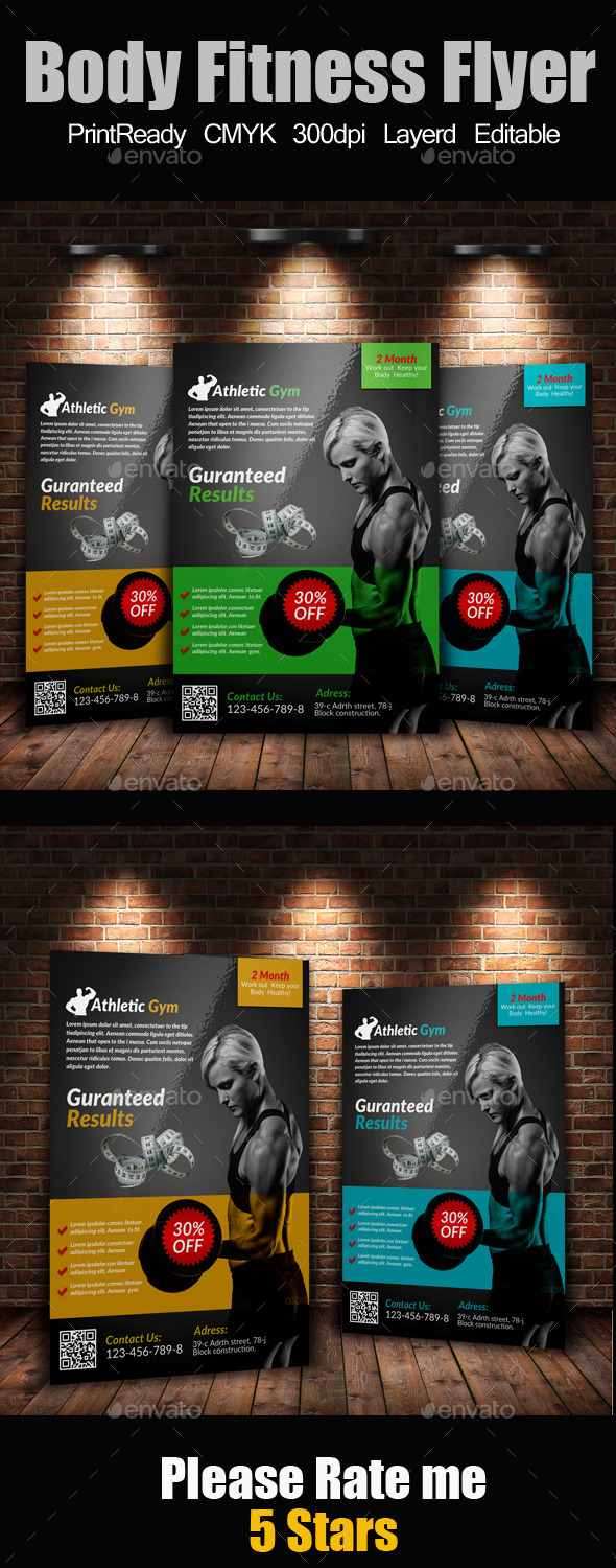 A4 Body Fitness Flyer