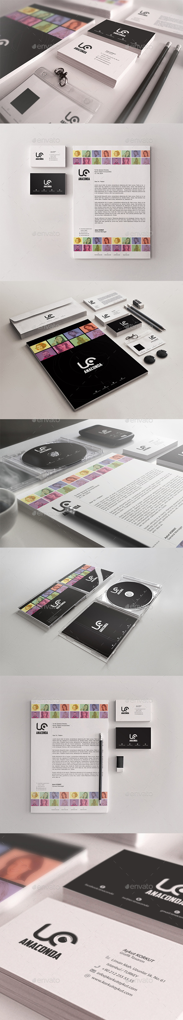 Anaconda Corporate Identity Package (Stationery)