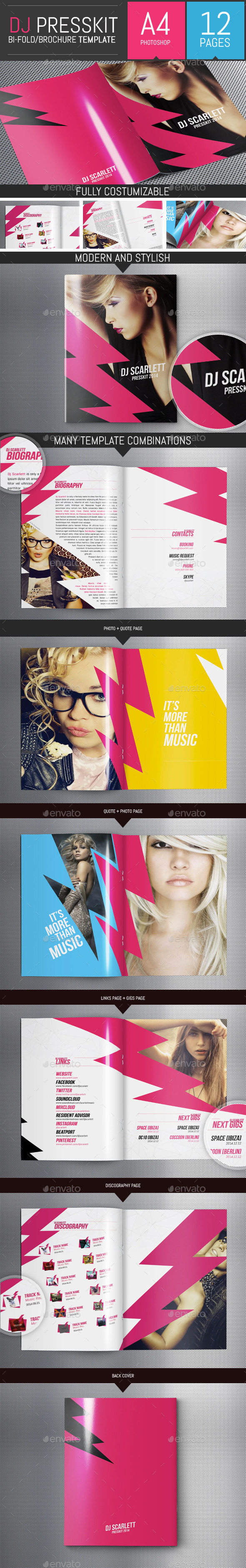 Let's Rock! - Dj / Musician Press Kit PSD Template