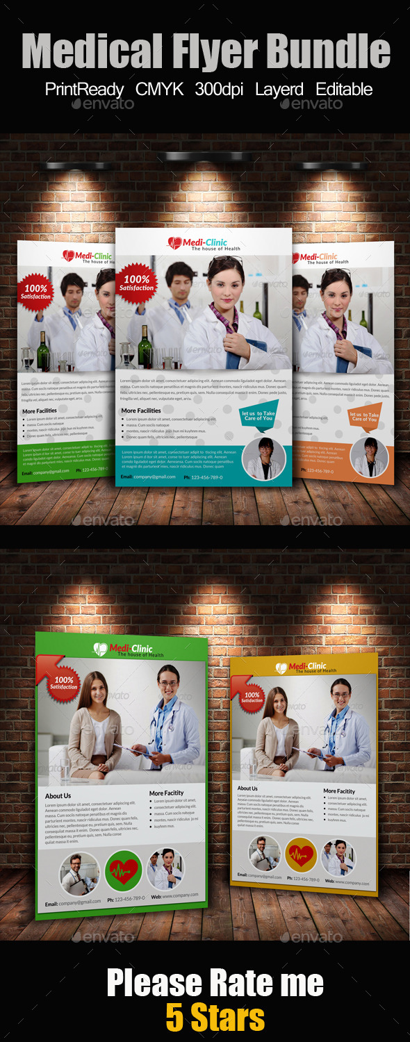 A4 Medical Flyers Bundle (Corporate)