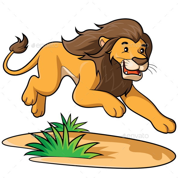 GraphicRiver Lion Cartoon 9188193 GraphicRiver Lion Cartoon 9188193