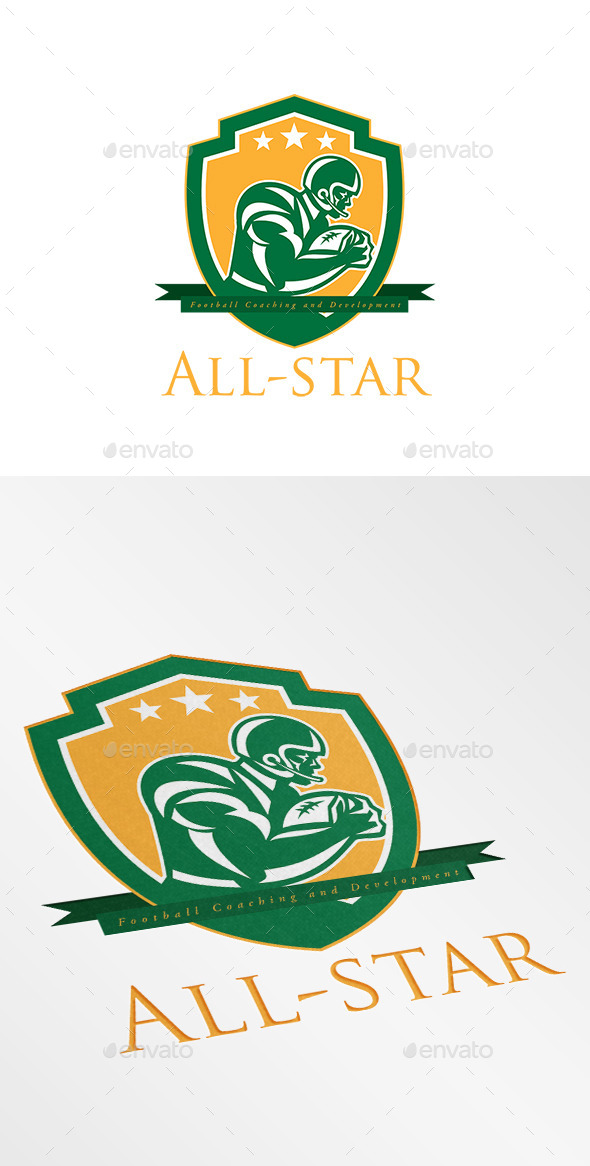 GraphicRiver All-Star Football Coaching Logo 9188844 GraphicRiver All-Star Football Coaching Logo 9188844