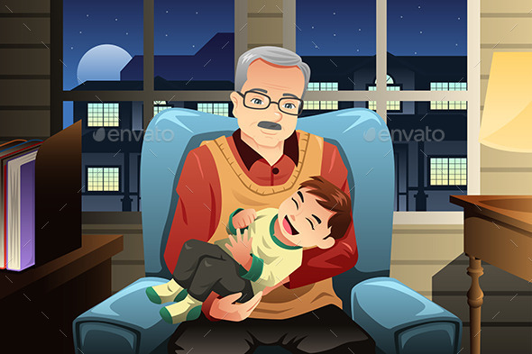GraphicRiver Grandfather holding his Grandson 9188909 GraphicRiver Grandfather holding his Grandson 9188909