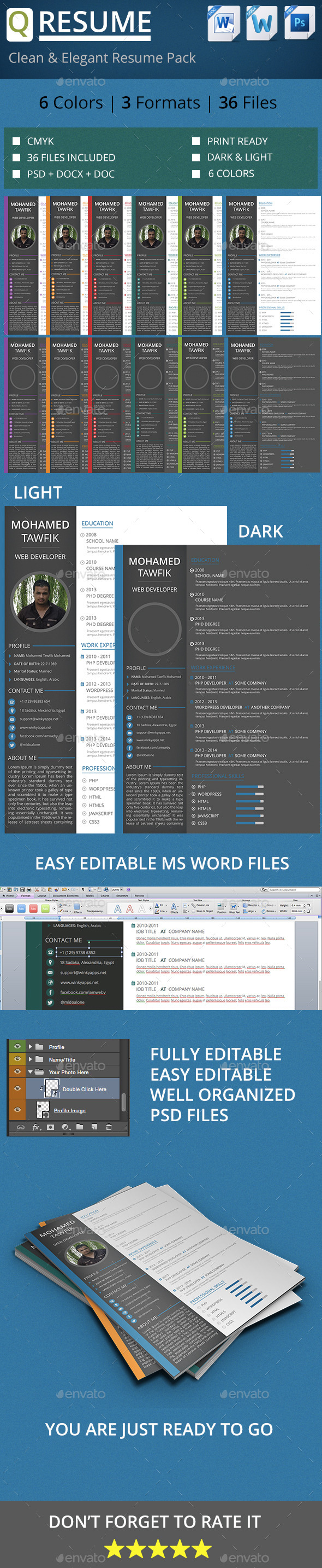 GraphicRiver Q Resume 6 Colors 3 Formats 36 Files 9189320 GraphicRiver Q Resume 6 Colors 3 Formats 36 Files 9189320