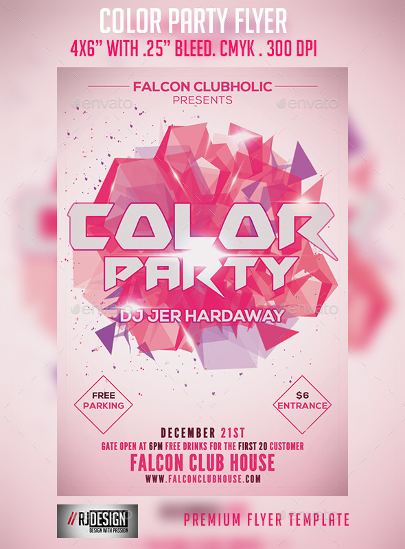 Color Party Flyer (Clubs & Parties)