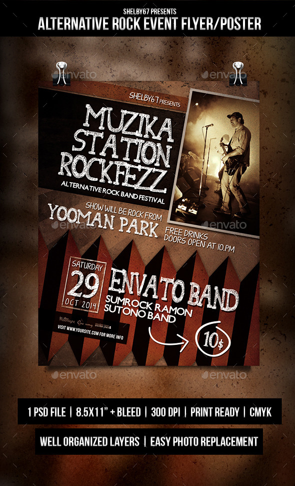 GraphicRiver Alternative Rock Event Flyer Poster 9190821 GraphicRiver Alternative Rock Event Flyer Poster 9190821
