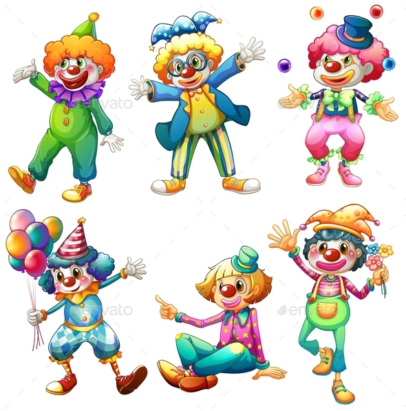 GraphicRiver A Group of Clowns 9190871 GraphicRiver A Group of Clowns 9190871
