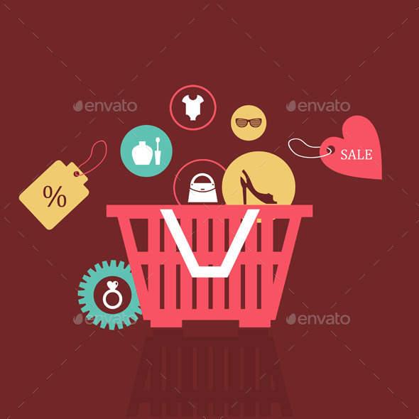 GraphicRiver Basket of Goods 9192113 GraphicRiver Basket of Goods 9192113