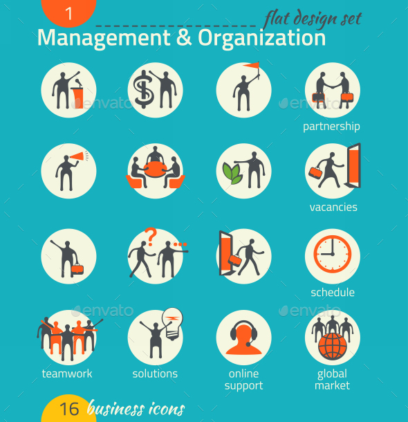 GraphicRiver Business Icon Set Management Human Resource 9192435 GraphicRiver Business Icon Set Management Human Resource 9192435