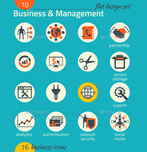 Business Icon Set Software and Web Development Business Icon Set Software and Web Development