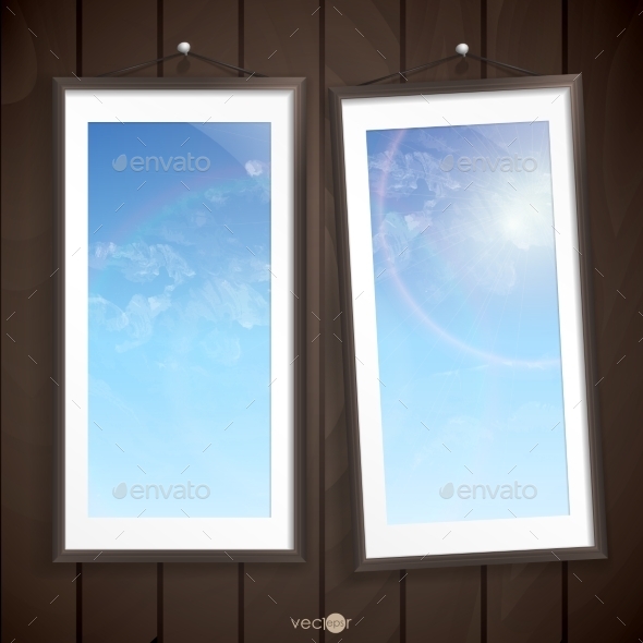 GraphicRiver Two Frames Of Picture On A Striped Old Wall 9192905 GraphicRiver Two Frames Of Picture On A Striped Old Wall 9192905