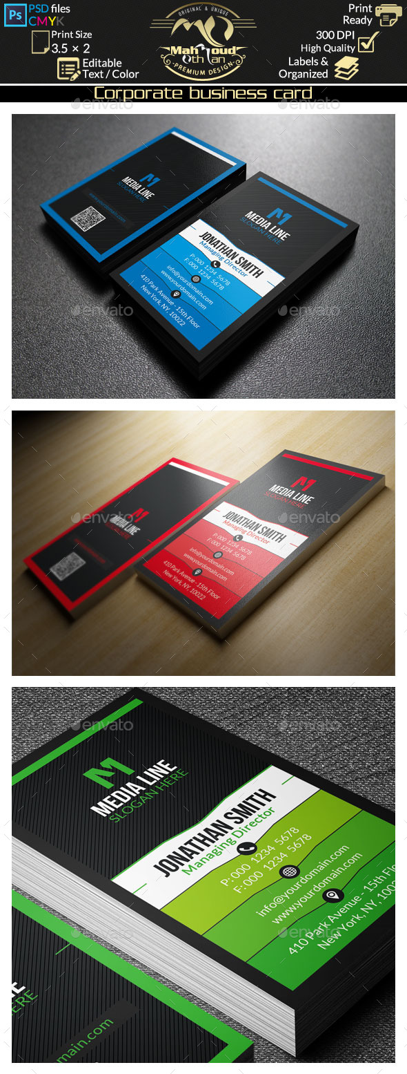 GraphicRiver Corporate Business Card 9194038 GraphicRiver Corporate Business Card 9194038