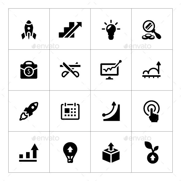GraphicRiver Set Icons of Start-up 9194479 GraphicRiver Set Icons of Start-up 9194479