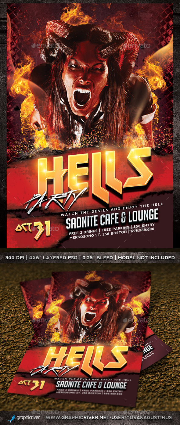 GraphicRiver Hells Party Flyer 9194760 GraphicRiver Hells Party Flyer 9194760