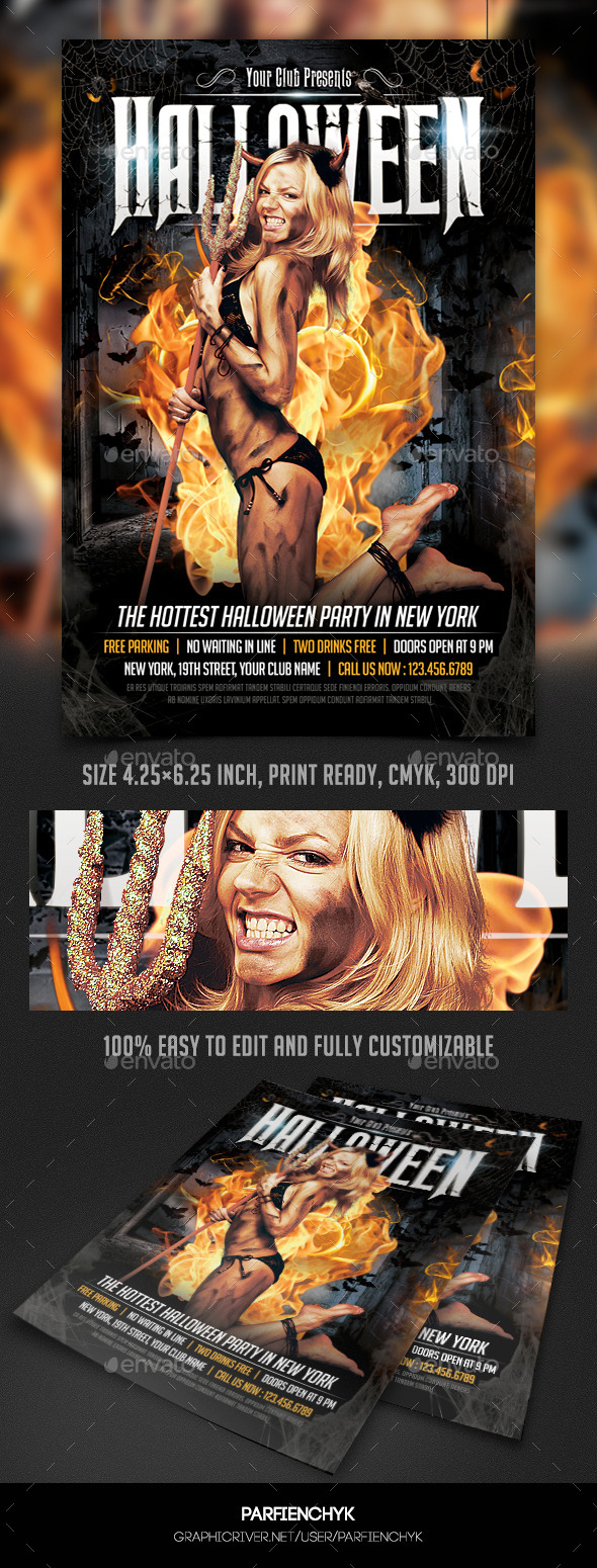 Halloween Party Flyer Template