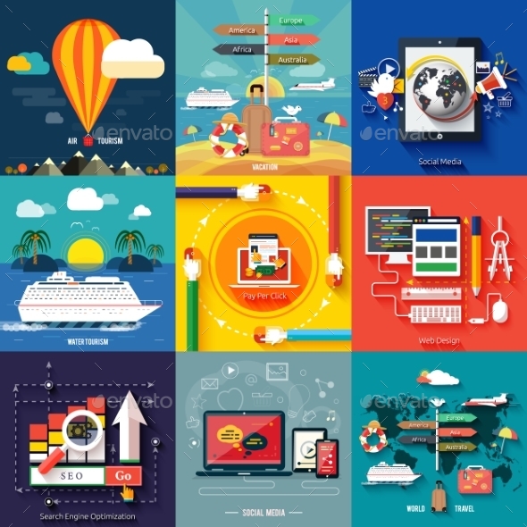 GraphicRiver Web Design Seo Social Media and Travel 9195555 GraphicRiver Web Design Seo Social Media and Travel 9195555