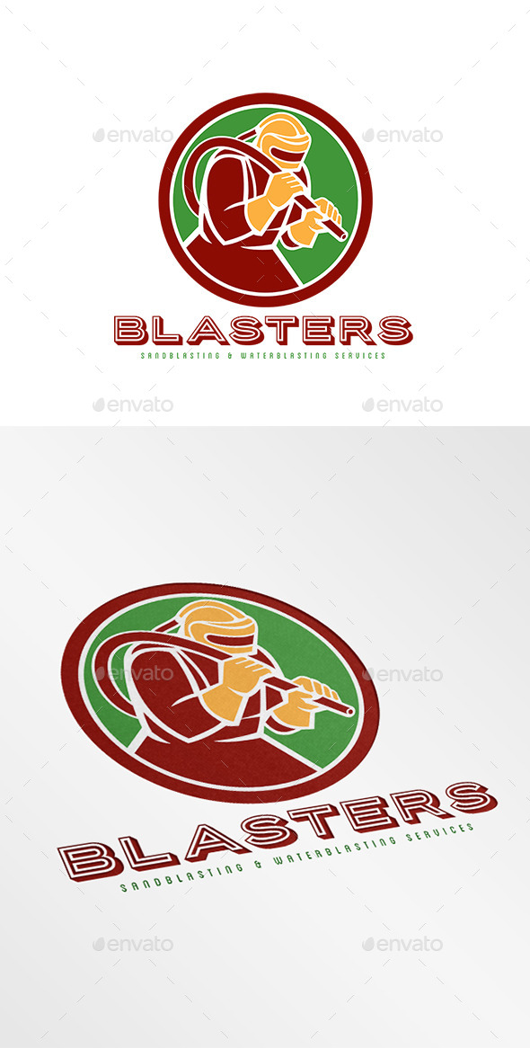 GraphicRiver Blasters Sandblasting Logo 9195982 GraphicRiver Blasters Sandblasting Logo 9195982